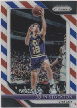John Stockton [Red, White, Blue Prizm] #185
