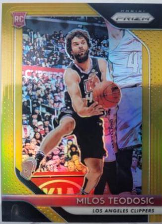 Milos Teodosic [Gold Prizm] #214