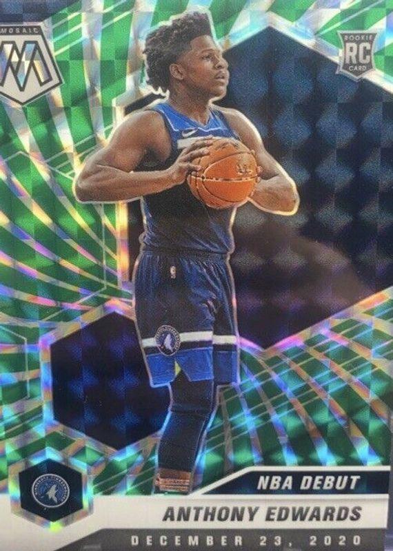 Anthony Edwards [Green Swirl] #261