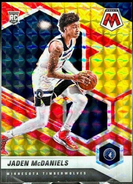Jaden McDaniels [Choice Fusion Red & Yellow] #235