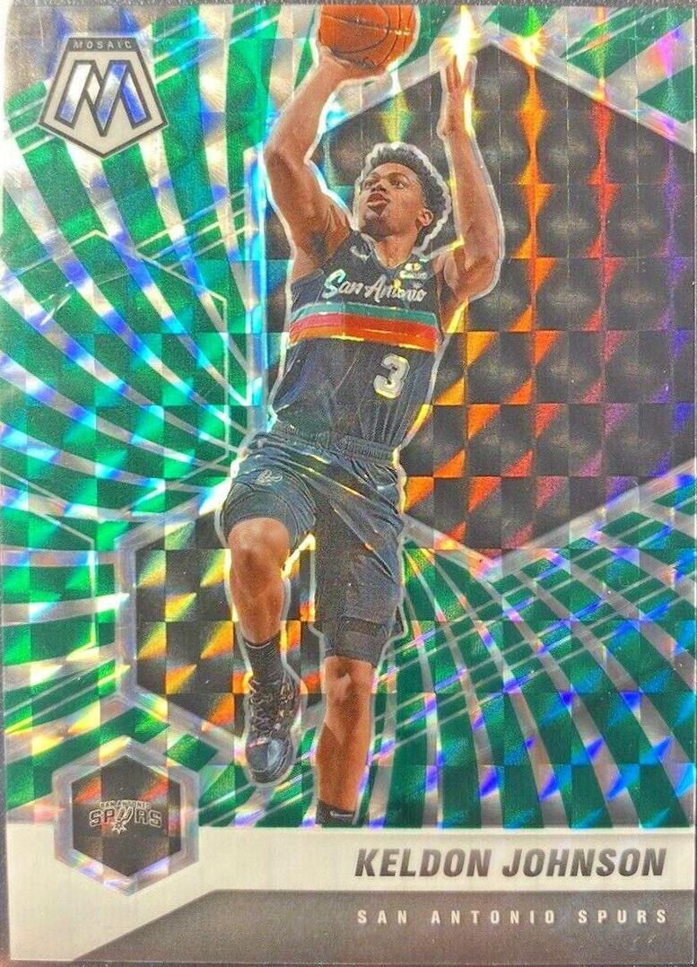 Keldon Johnson [Green Swirl] #136