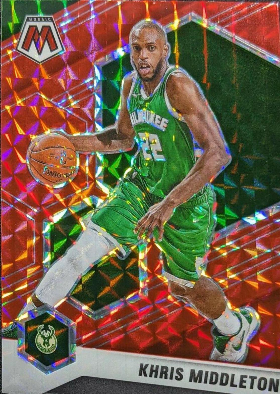 Khris Middleton [Red Mosaic] #105