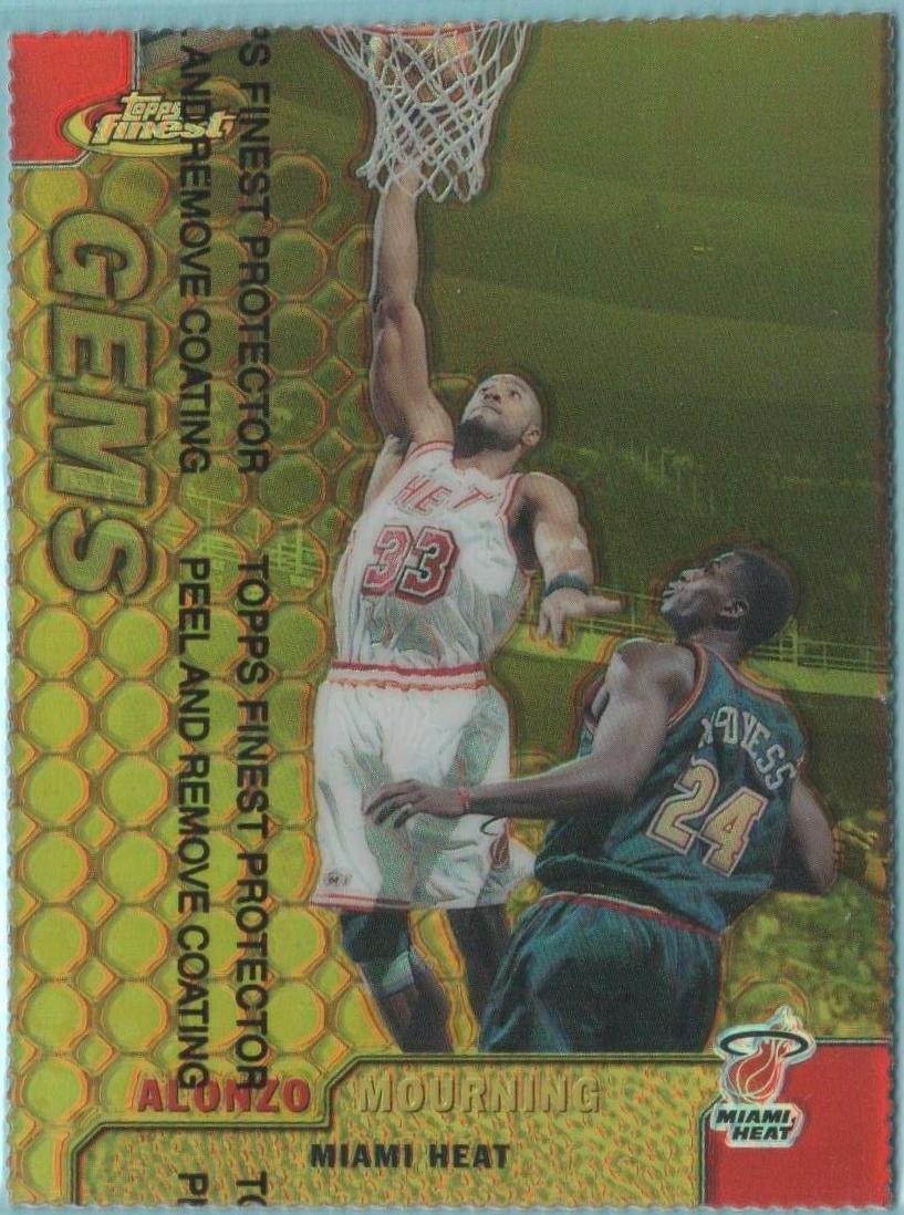 Alonzo Mourning [Gold Refractor w/ Coating] #107