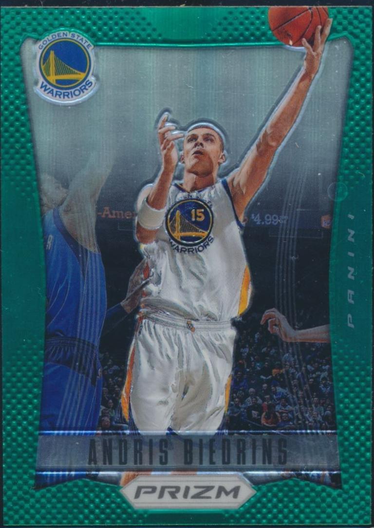 Andris Biedrins [Green Prizm] #16