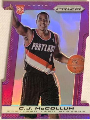 C.J. McCollum [Purple Die Cut Prizm] #283