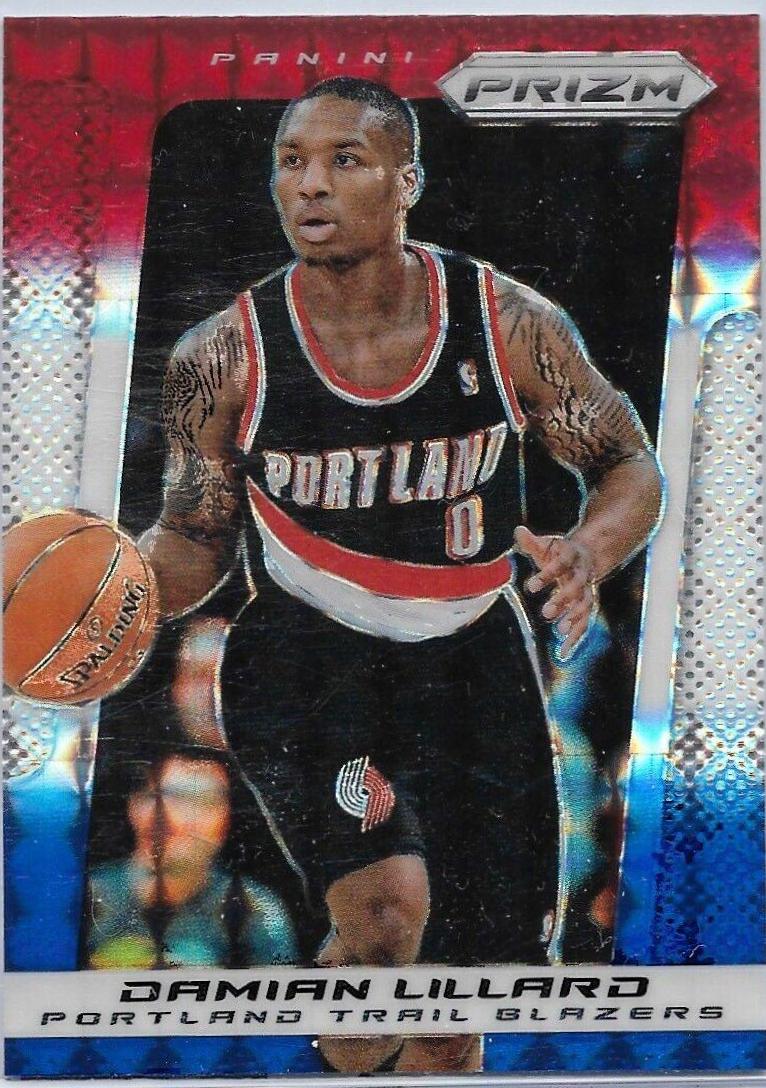 Damian Lillard [Red White Blue Prizm] #19