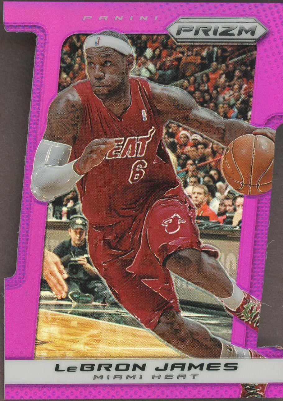LeBron James [Purple Die Cut Prizm] #65