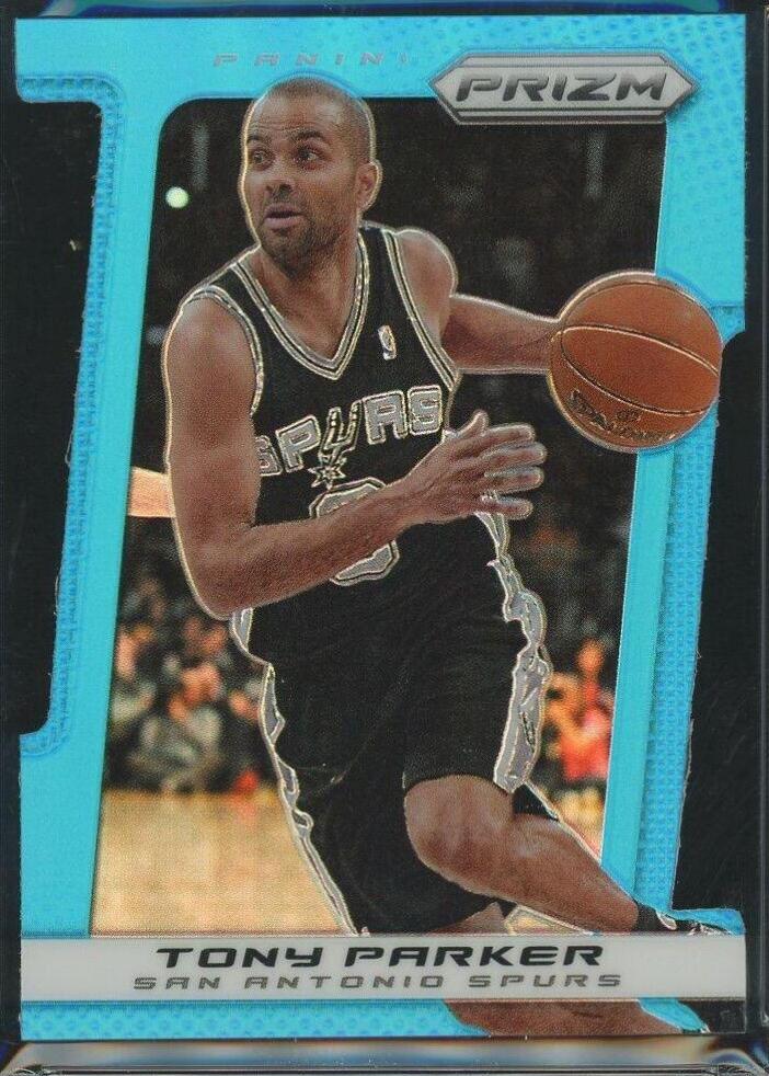 Tony Parker [Light Blue Die Cut Prizm] #59