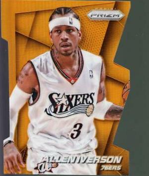 Allen Iverson [Orange Die Cut Prizm] #184