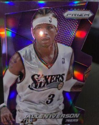 Allen Iverson [Purple Die Cut Prizm] #184