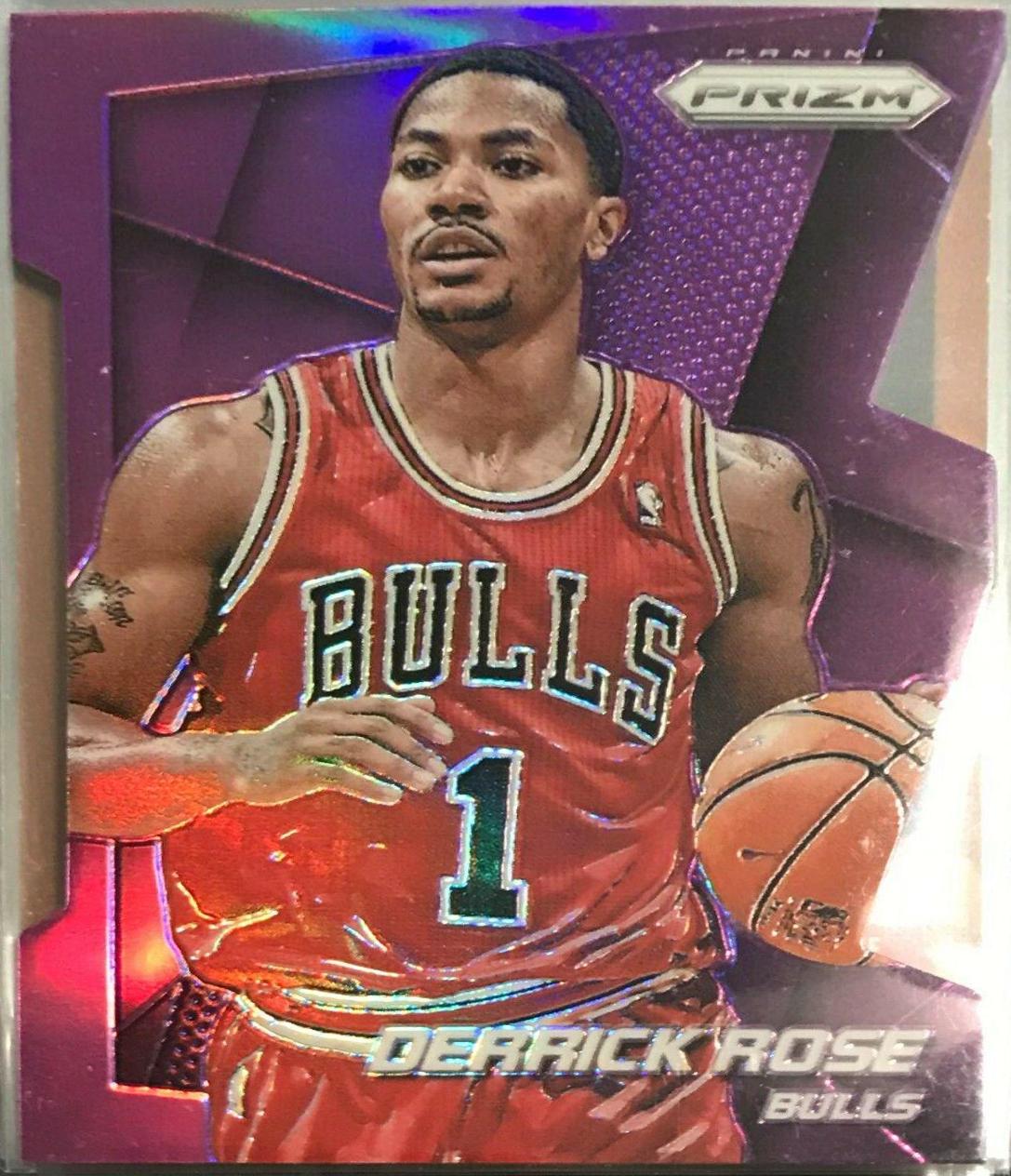 Derrick Rose [Purple Die Cut Prizm] #101