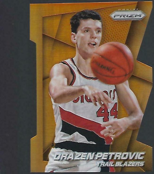 Drazen Petrovic [Orange Die Cut Prizm] #180