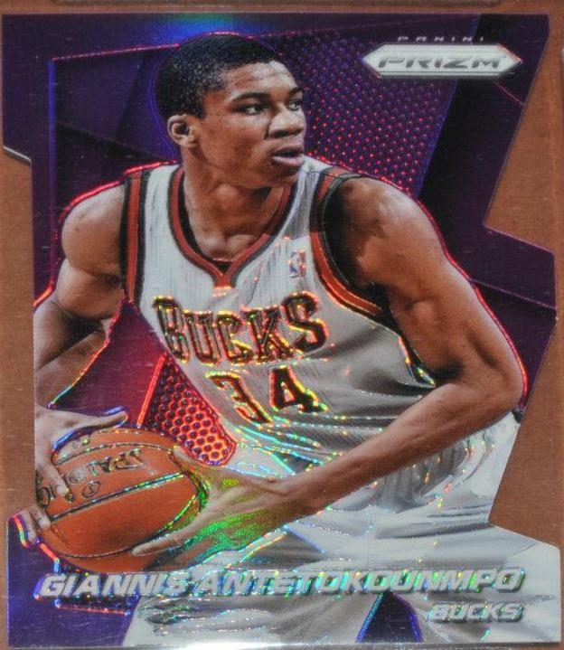 Giannis Antetokounmpo [Purple Die Cut Prizm] #73