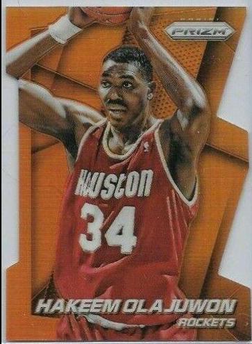 Hakeem Olajuwon [Orange Die Cut Prizm] #153