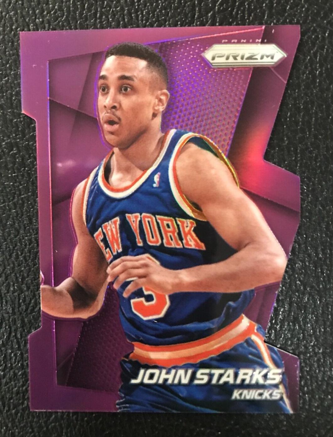 John Starks [Purple Die Cut Prizm] #241