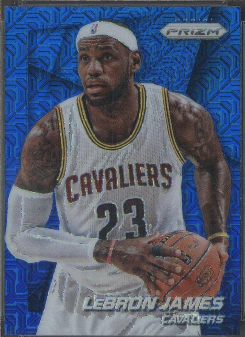 LeBron James [Blue Mojo Prizm] #48