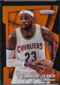 LeBron James [Orange Die Cut Prizm] #48