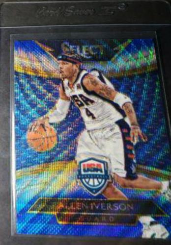 Allen Iverson [Blue, Silver Prizm] #237