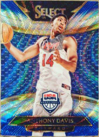 Anthony Davis [Blue, Silver Prizm] #217