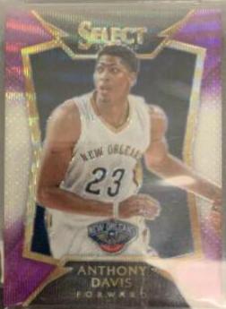 Anthony Davis [Purple, White Prizm] #15