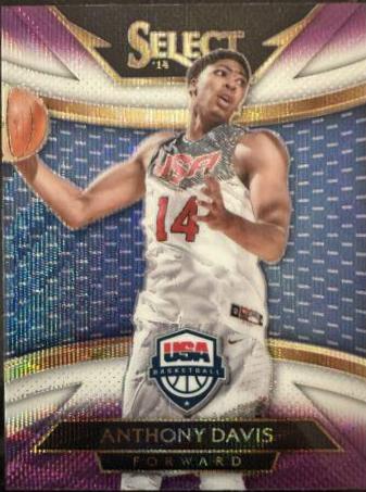 Anthony Davis [Purple, White Prizm] #217