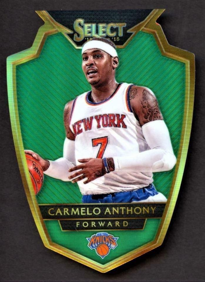 Carmelo Anthony [Green Prizm Die Cut] #114