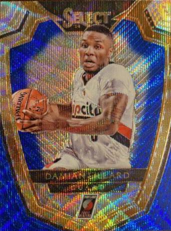 Damian Lillard [Blue, Silver Prizm] #143