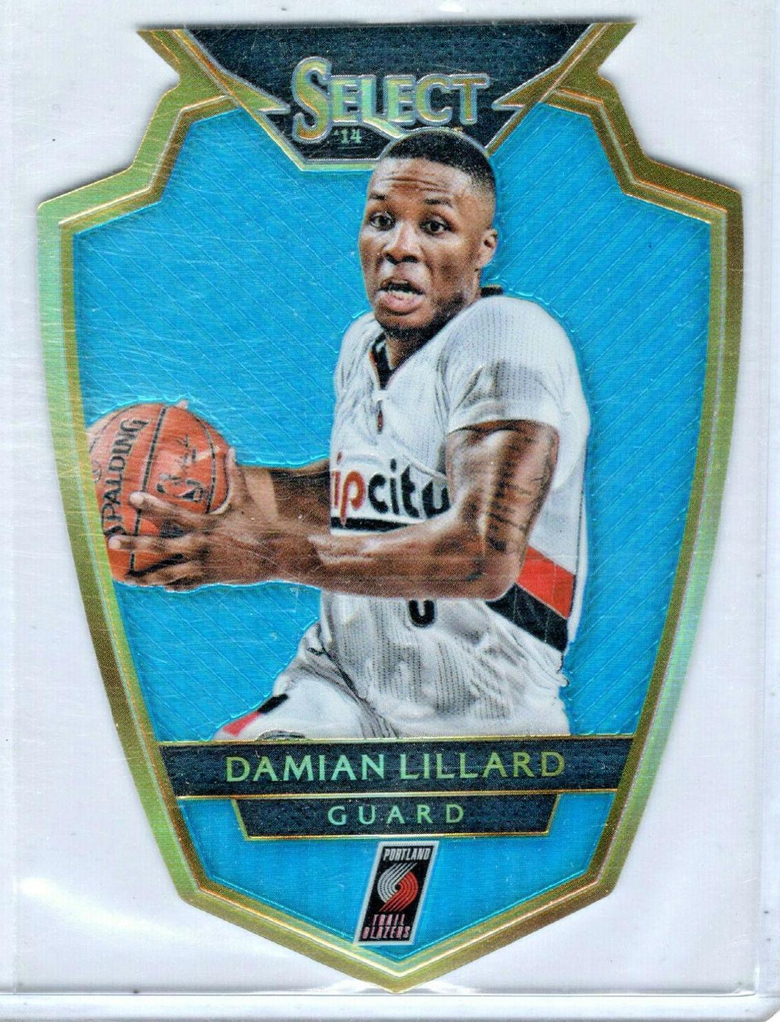 Damian Lillard [Light Blue Prizm Die Cut] #143