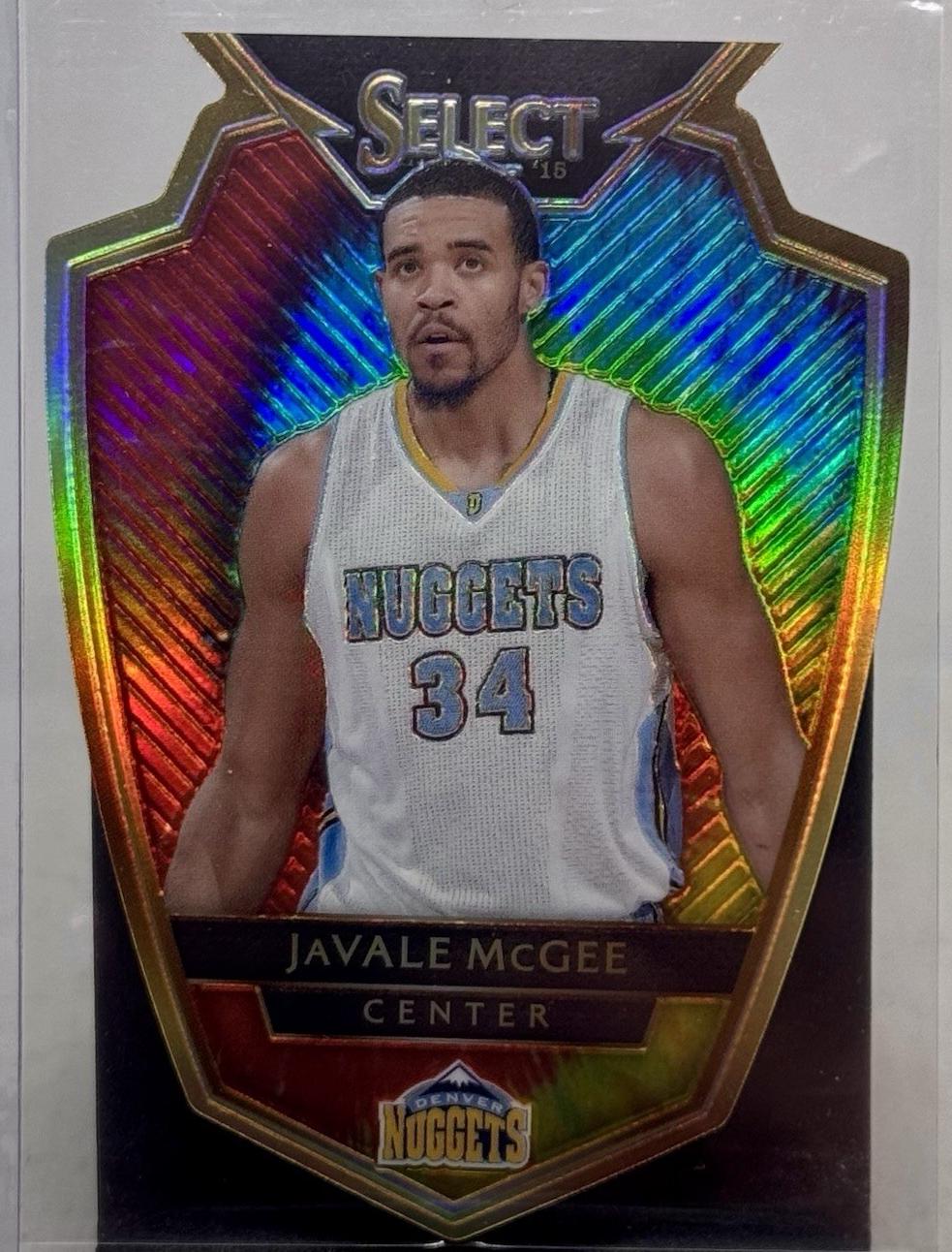 JaVale McGee [Tie-Dye Prizm Die-Cut] #158