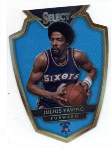 Julius Erving [Light Blue Prizm Die Cut] #166