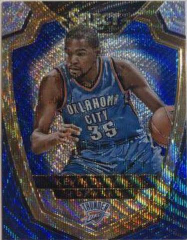 Kevin Durant [Blue, Silver Prizm] #108