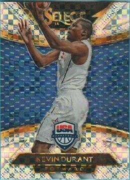 Kevin Durant [Blue, Silver Prizm] #215