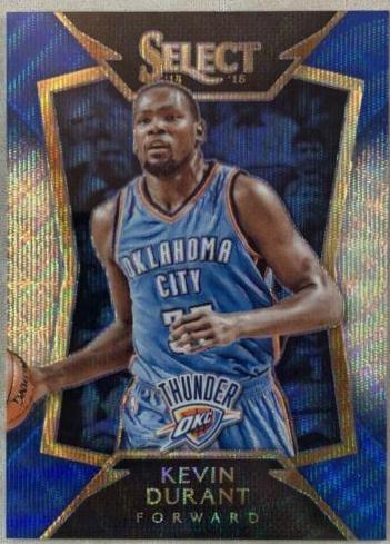 Kevin Durant [Blue, Silver Prizm] #70