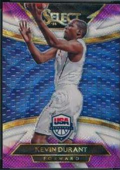 Kevin Durant [Purple, White Prizm] #215