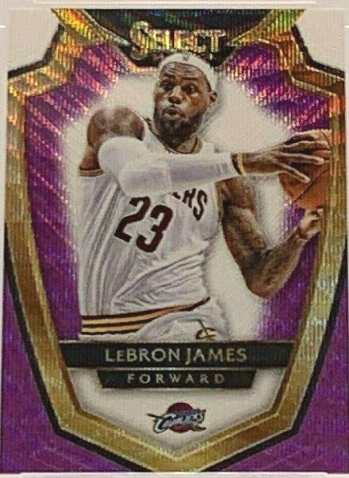 LeBron James [Purple, White Prizm] #119