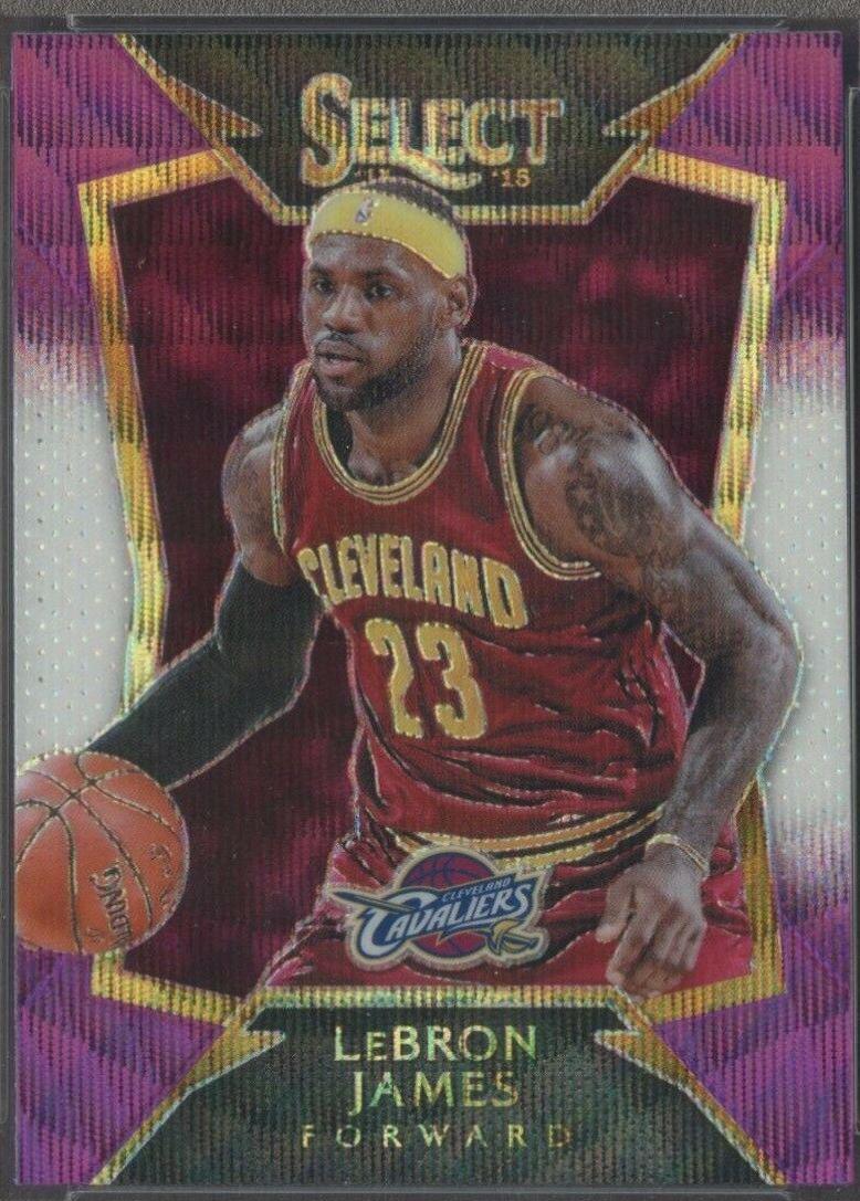 LeBron James [Purple, White Prizm] #57