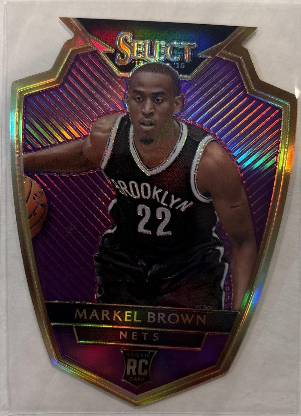 Markel Brown [Purple Prizm Die-Cut] #188