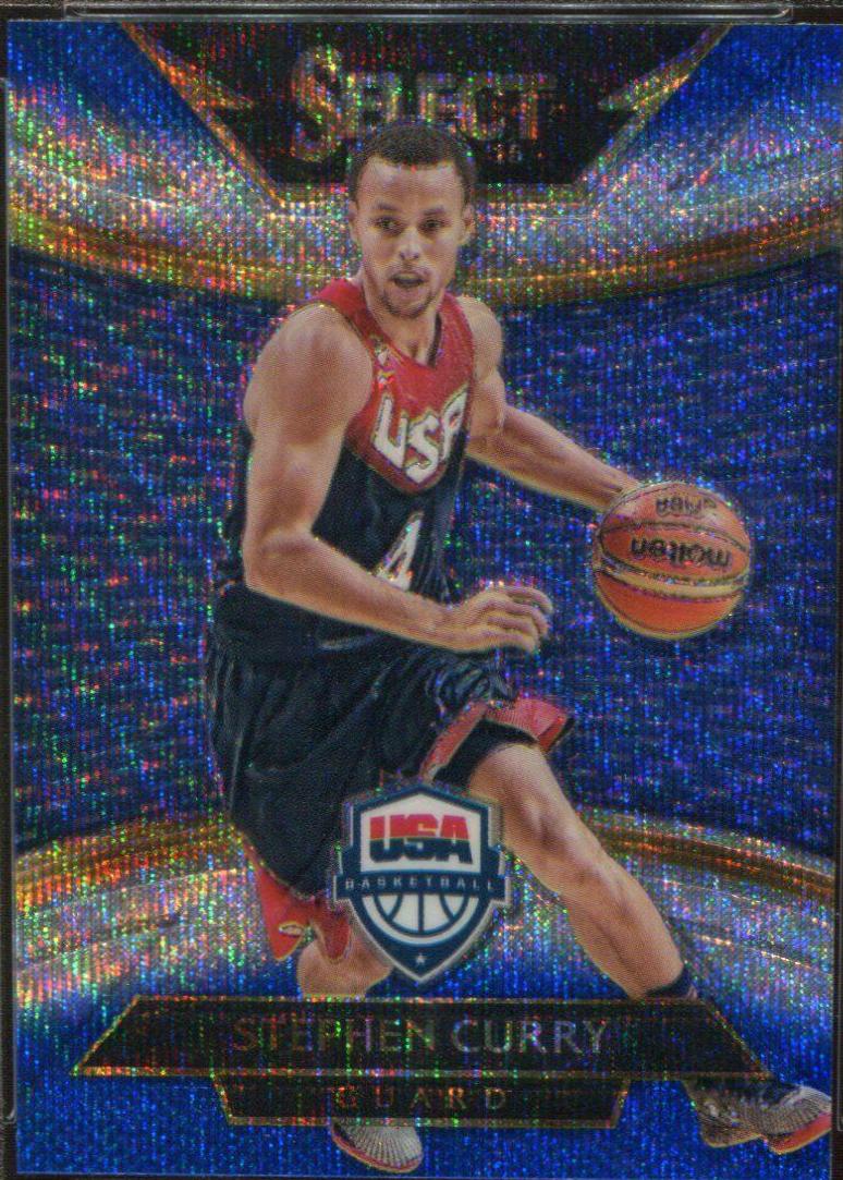 Stephen Curry [Blue, Silver Prizm] #211