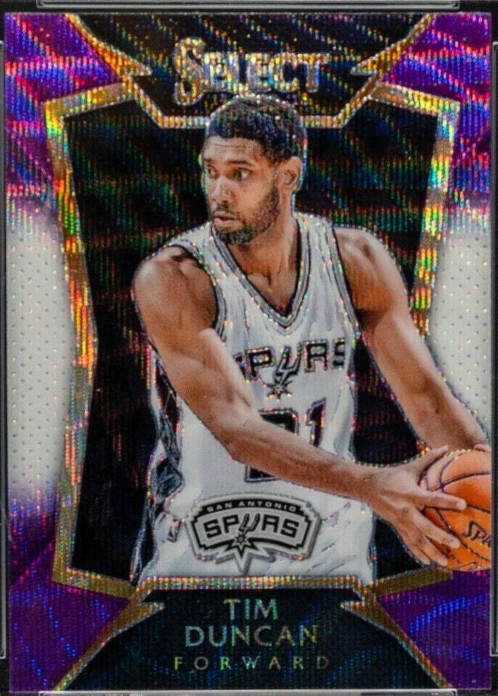 Tim Duncan [Purple, White Prizm] #13