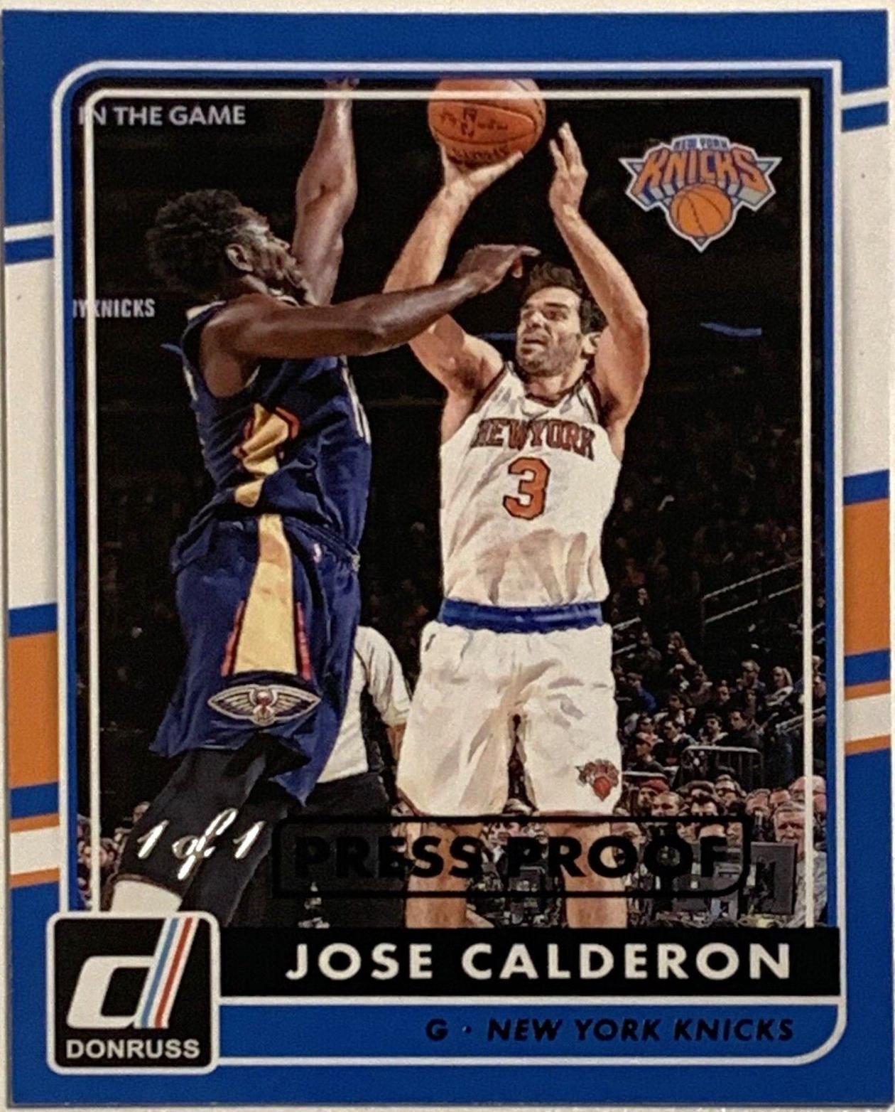 Jose Calderon [Press Proof Gold] #138
