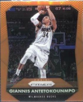 Giannis Antetokounmpo [Orange Prizm] #144