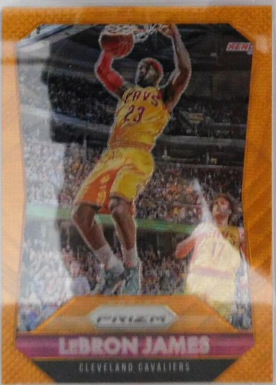 LeBron James [Orange Wave Prizm] #125