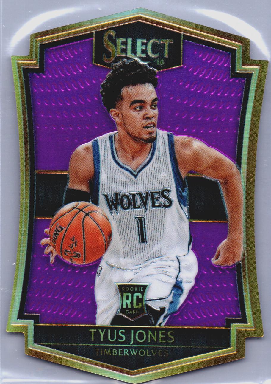 Tyus Jones [Purple Prizm Die Cut] #170