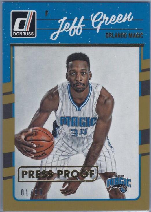 Jeff Green [Gold Press Proof] #68