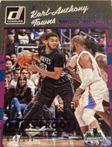 Karl Anthony Towns [Purple Press Proof] #128