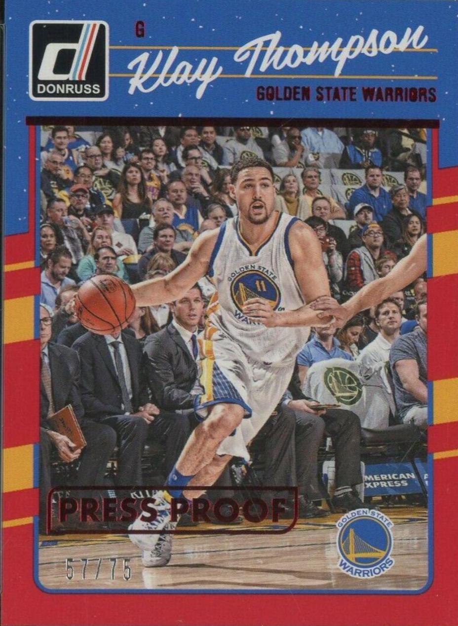 Klay Thompson [Red Press Proof] #136