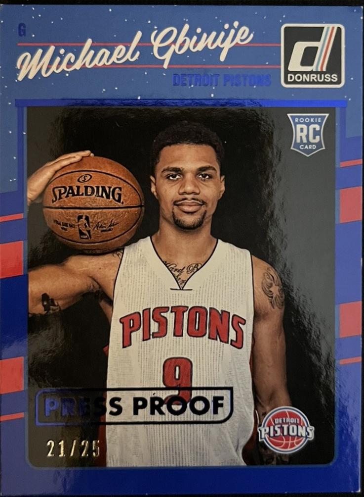 Michael Gbinije [Blue Press Proof] #188