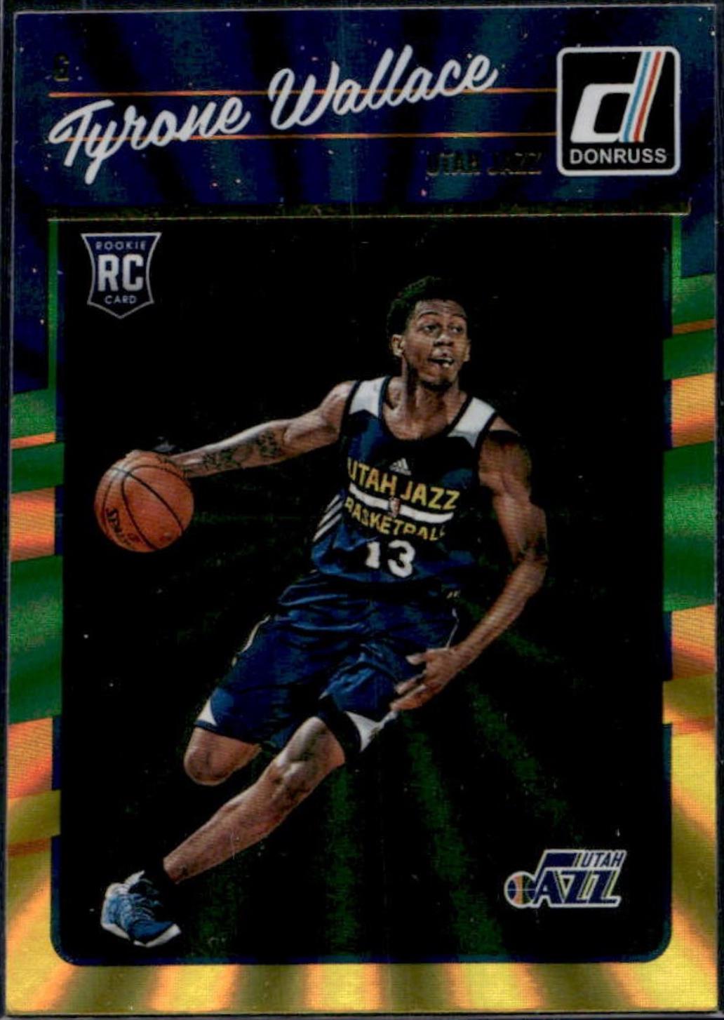 Tyrone Wallace [Green, Yellow Laser] #197
