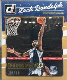 Zach Randolph [Gold Press Proof] #33