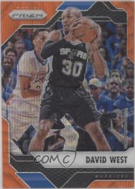 David West [Orange Wave Prizm] #288